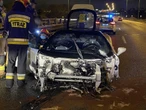 Ferrari rozbite w Warszawie! Zabrakło pokory i zdrowego rozsądku. Z auta nic nie z...