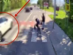 Przerażające nagranie Przejście grozy w Zielonej Górze. Mężczyzna z dzieckiem ryzykowali życiem
