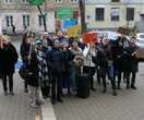 Aktywiści swoje, urząd swoje Obrońcy Stacji Praga protestowali przed urzędem. Chcieli spotkania z burmistrz. „Gab…