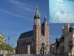 Egzotyczny turysta Skorpion w centrum Krakowa! Spacerował po ścianie kościoła