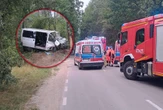 Dramat na drodze Bus rozbił się na drzewie. Wielu poszkodowanych