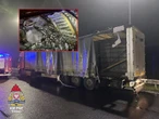 Wysypały się na drogę Ruch drogowy sparaliżowany przez znicze!