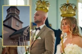 Piękna ceremonia! Ślub Klaudii i Valentyna nie odbył się w kościele. Nad głowami młodych zawisły złote korony