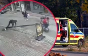 Szok! Oparł się o lampę uliczną. Konstrukcja runęła na 69-latkę!