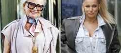 Co za zmiany Szczuplutkie Joanna Liszowska i Katarzyna Figura kręcą się pod budynkiem TVN. Gapie nie mogli oderwać wzroku