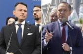 Wybory prezydenckie Mentzen zapytał Nawrockiego o podpisanie ustawy o podatku katastralnym. "Nie wiem"