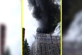 Dramat w Zielonej Górze Pożar szkoły, dym widoczny w całym mieście! "Zamknijcie okna"