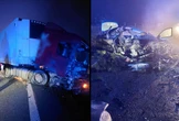 KTOŚ NAD NIM CZUWA Potworna czołówka osobówki z ciężarówką. Kierowca cudem przeżył wypadek
