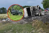 Wzorowa postawa! Strażak ryzykował życiem, by ratować kierowcę z płonącego TIR-a