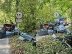 Nie żyje 27-latek 27-latek zginął na miejscu. Auto dosłownie rozerwane!