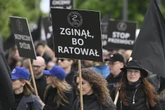 Protest medyków Czarny Marsz Milczenia Medyków. Protest po zabójstwie lekarza