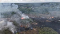 POŻAR TORFOWISK Wołomin: Płonie Natura 2000. Dym widać z wielu kilometrów