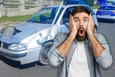 Tak się tłumaczył 18-latek jeździł po ulicy zwykłym wrakiem! Auto nie miało jednego koła. To nie wszystko [ZDJĘCIA]