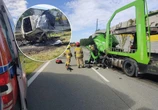 Kierowca tira zabrało LPR Kierujący BMW jechał pod prąd i huknął w tira! Zginął w płomieniach. Śmiertelny wypadek na S8 [ZDJĘCIA]