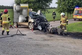 Straszny wypadek Miłość Marka i Marty spłonęła na bocznej drodze