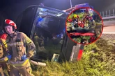 Dramat na drodze Wypadek amerykańskich żołnierzy na A4! Jest wielu rannych. Żołnierkę zabrał śmigłowi…