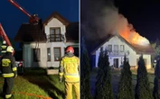 Ogień wybuchł w środku nocy Dramatyczny pożar domu jednorodzinnego. W środku byli ludzie!