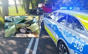 Dramat na drodze! Tragedia pod Kętrzynem. Wjechał w drzewo, pasażerka nie żyje!