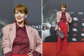 Moda na jesień 2025 Ten czerwony total look zmiecie wszystkie trendy na jesień 2025. Dodaje kobiecości i elegancji. Stylowa kobieta dojrzała musi mieć to w szafie
