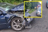 Koeljny wypadek Auta rozbiły się na drodze, trasa zablokowana. Policja: Trwają czynności