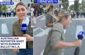Sytuacja coraz gorsza! Dziennikarka postrzelona w czasie relacji na żywo! Tak Trump bawi się w wojnę w Los …