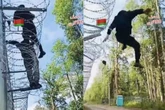 Nagrali wideo! Migranci pokazali, jak forsują polsko-białoruską granicę. Służby zabrały głos