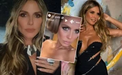 Alez ona wygląda! Niemal goła Heidi Klum! 52-letnia gwiazda zasłoniła się jedynie dłonią