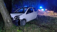 Wpadł! Pijany kierowca z zakazem uciekał przed policją. Finał na drzewie!