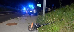 Straszny wypadek pod Krakowem 17-latek na hulajnodze w ciężkim stanie po zderzeniu z autem. Lądował śmigłowiec LPR
