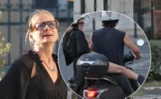 Zdjęcia paparazzi tylko u nas! Cielecka zarzuca nóżkę na maszynę Gelnera. Ależ ona jest gibka!