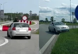Chciał pomóc Motocyklista kontra pijany kierowca. Wylądował na masce. Szokujące wideo