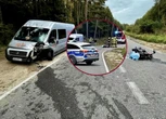 Tragiczny wypadek Czołowe zderzenie motocyklistki z osobówką. 43-latka nie miała szans
