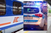 Skandaliczne sceny w pociągu Miał pociąg do agresji. Musiał "przesiąść się" do radiowozu