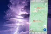 Google Maps: Burze nad Polską zaznaczone w aplikacji. Mapy ostrzegają przed nawałn...