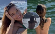 Wyglądała jakby była nago! Kubicka zapomniała bikini. Zrzuciła, co miała na sobie i bez ubrań wskoczyła do jezi…