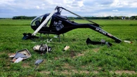Helikopter spadł na pole. Akcja służb
