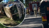 Wypadek wojskowej ciężarówki. Amerykańscy żolnierze ranni