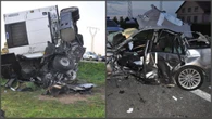 Tragedia w Międzyrzecu Podlaskim. Bmw wjechało wprost pod ciężarówkę