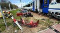 Paraliż kolei na Podhalu. Auto wjechało pod ekspresowy pociąg