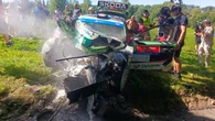 Dwa wypadki na trasie Rajdu Polski. Lądował śmigłowiec LPR