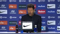 Simeone: "Las últimas cinco jornadas van marcando quienes van a pelear"