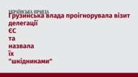 Грузинська влада проігнорувала візит делегації ЄС та назвала їх 