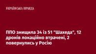 ППО знищила 34 із 51 