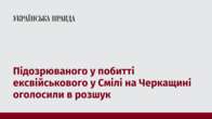 Підозрюваного у побитті ексвійськового у Смілі на Черкащині оголосили в розшук