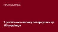 З російського полону повернулись ще 175 українців