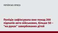 Поліція зафіксувала вже понад 200 підпалів авто військових, більше 50 – 