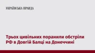 Трьох цивільних поранили обстріли РФ в Довгій Балці на Донеччині