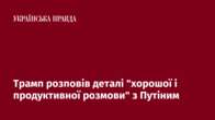 Трамп розповів деталі "хорошої і продуктивної розмови" з Путіним