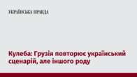 Кулеба: Грузія повторює український сценарій, але іншого роду