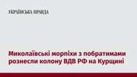 Миколаївські морпіхи з побратимами рознесли колону ВДВ РФ на Курщині